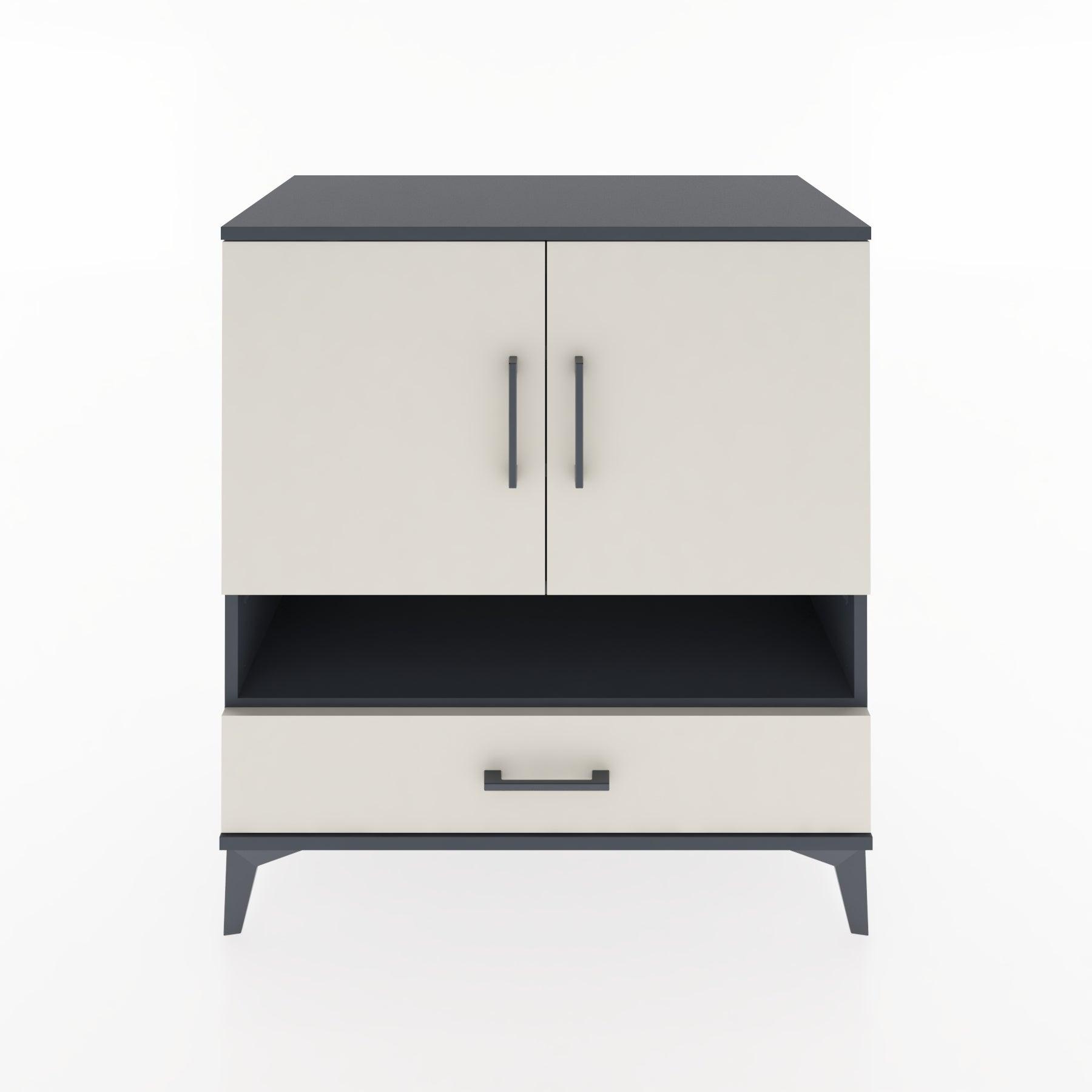 Woodntry Modular Dresser Anthracite 88x44x84 cm Functional F28-2