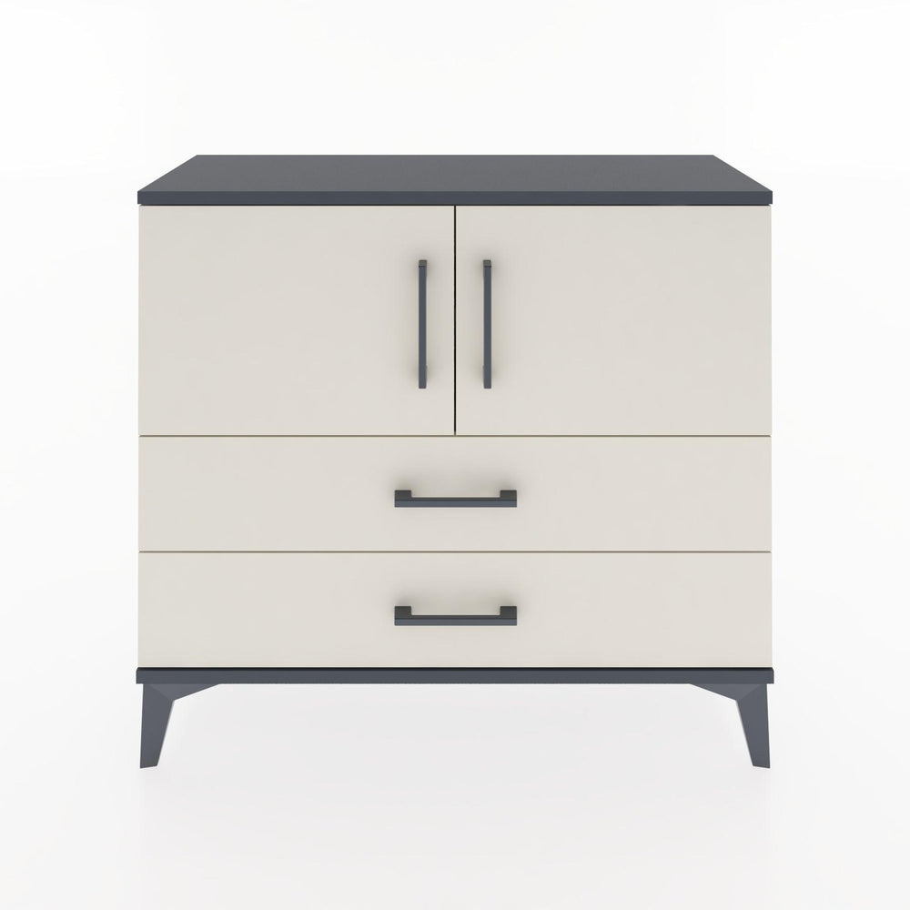 Woodntry Modüler Şifonyer Kapak ve Çekmeceli T1 88x30x94 cm Antrasit - Woodntry
