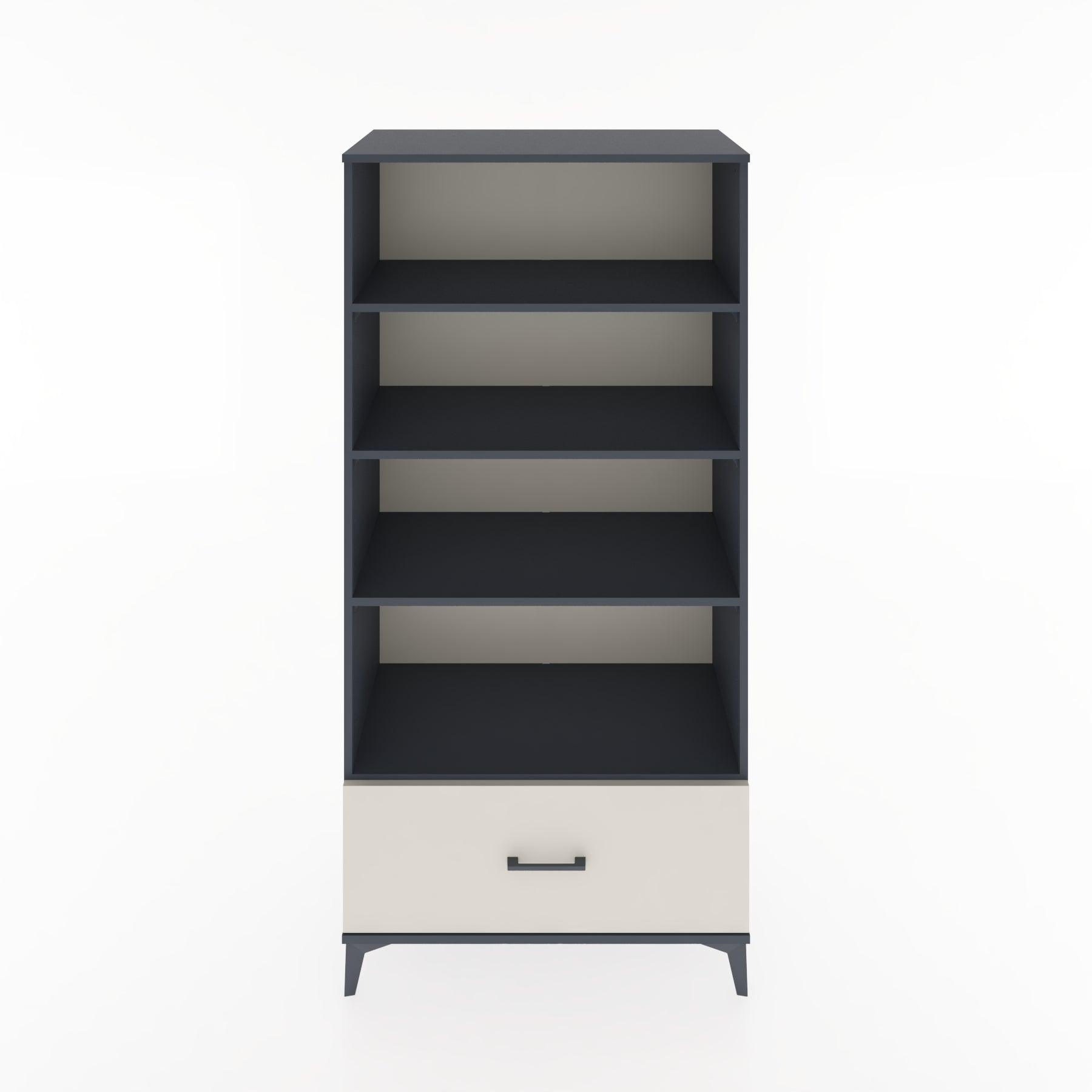 Woodntry Modular Cabinet Anthracite 88x44x170 cm with Drawers and Shelves CR44-2