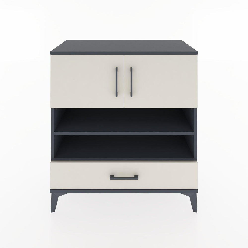 Woodntry Modüler Şifonyer Antrasit 88x44x84 cm Fonksiyonel F94-2