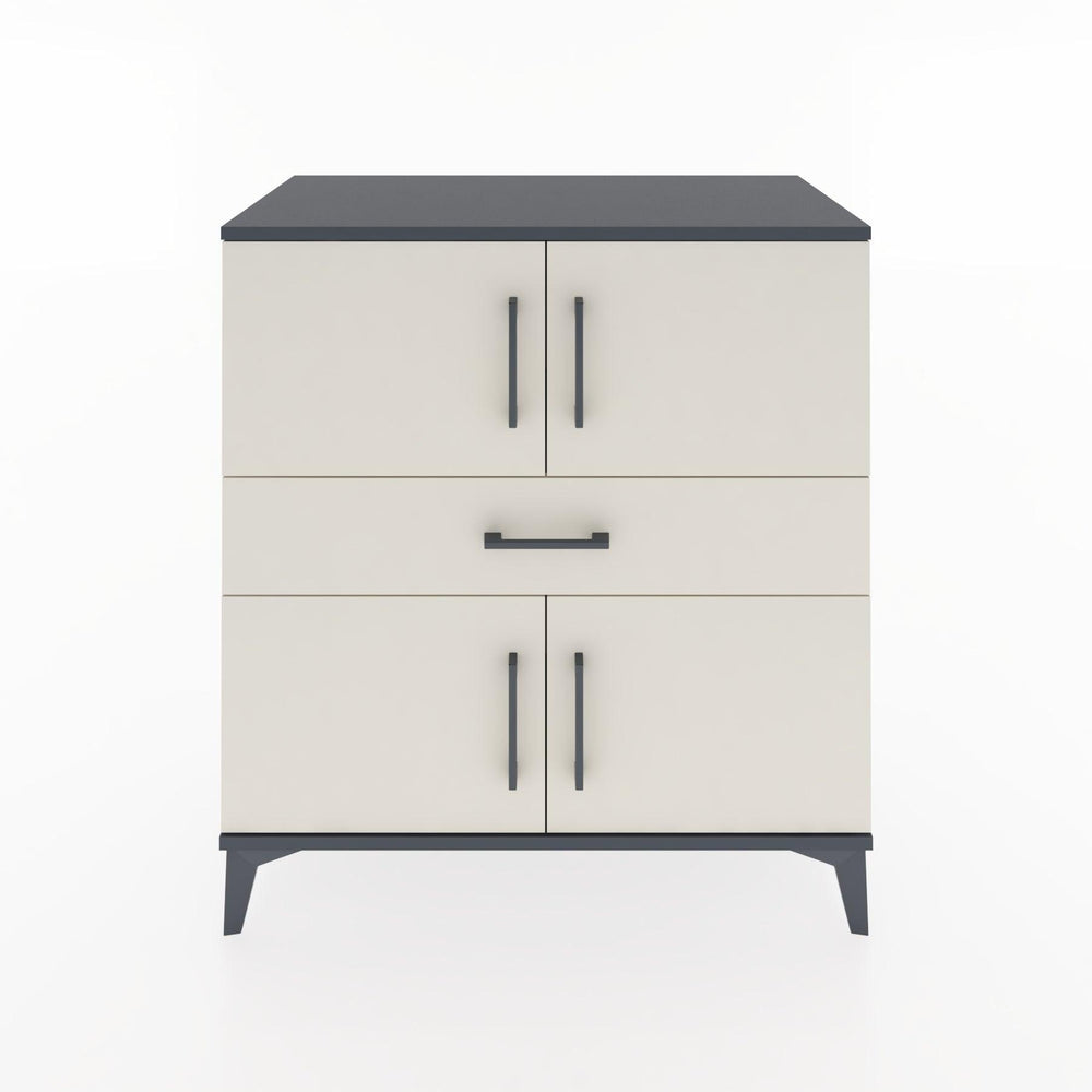 Woodntry Modular Dresser Anthracite 88x44x84 cm with Cover and Drawer KC101-2