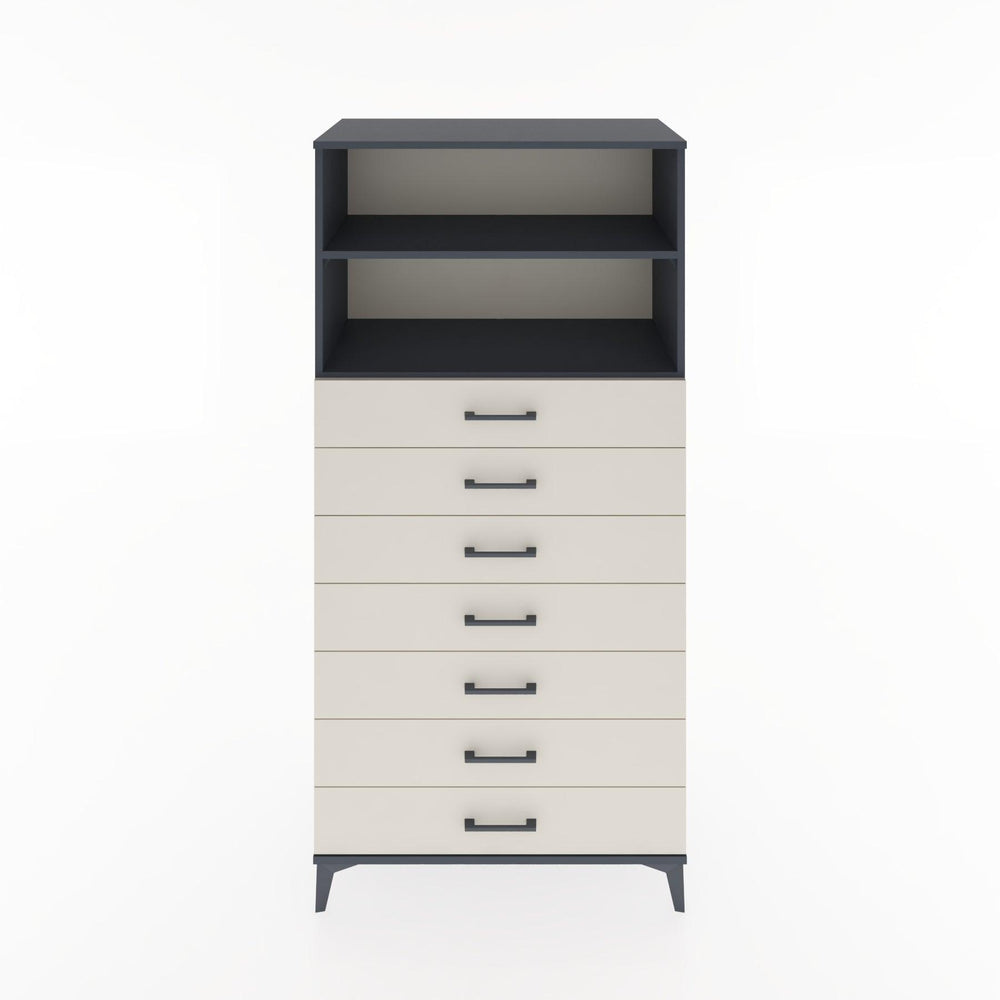 Woodntry Modular Cabinet Anthracite 88x44x170 cm with Drawers and Shelves CR33-2