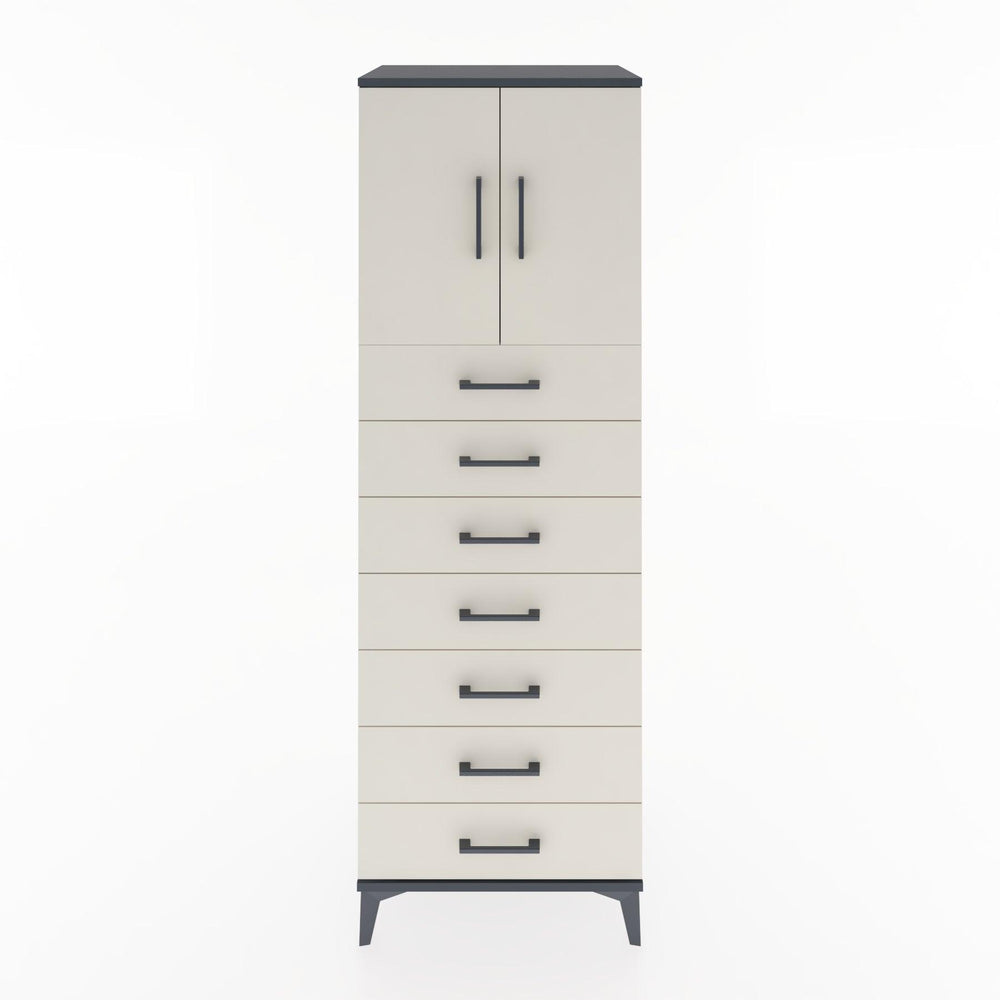 Woodntry Modular Cabinet Anthracite 60x44x170 cm with Doors and Drawers KC2-2