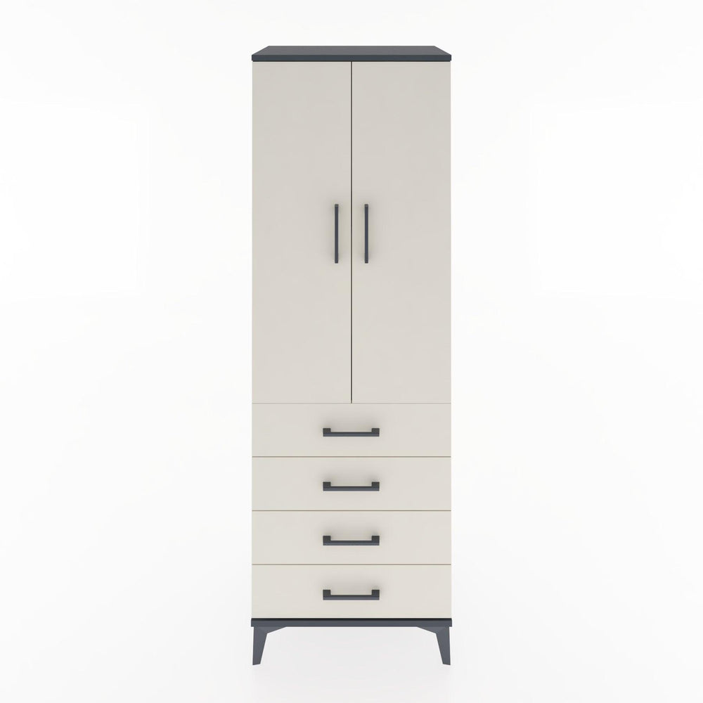 Woodntry Modular Cabinet Anthracite 60x44x170 cm with Doors and Drawers KC5-2