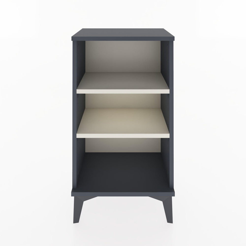 Woodntry Modüler Komodin Üç Raflı 44x30x68 cm Antrasit - Woodntry