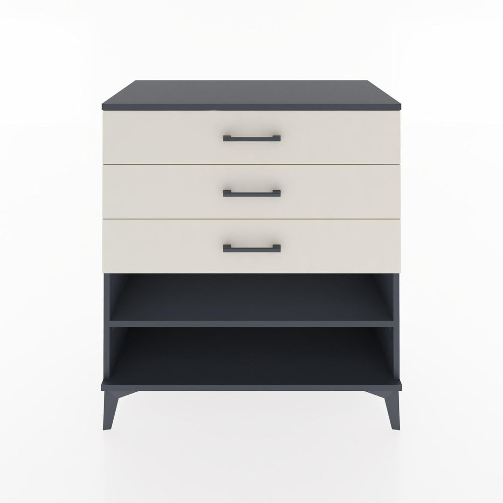 Woodntry Modular Dresser Anthracite 88x44x84 cm with Drawers and Shelves CR12-2