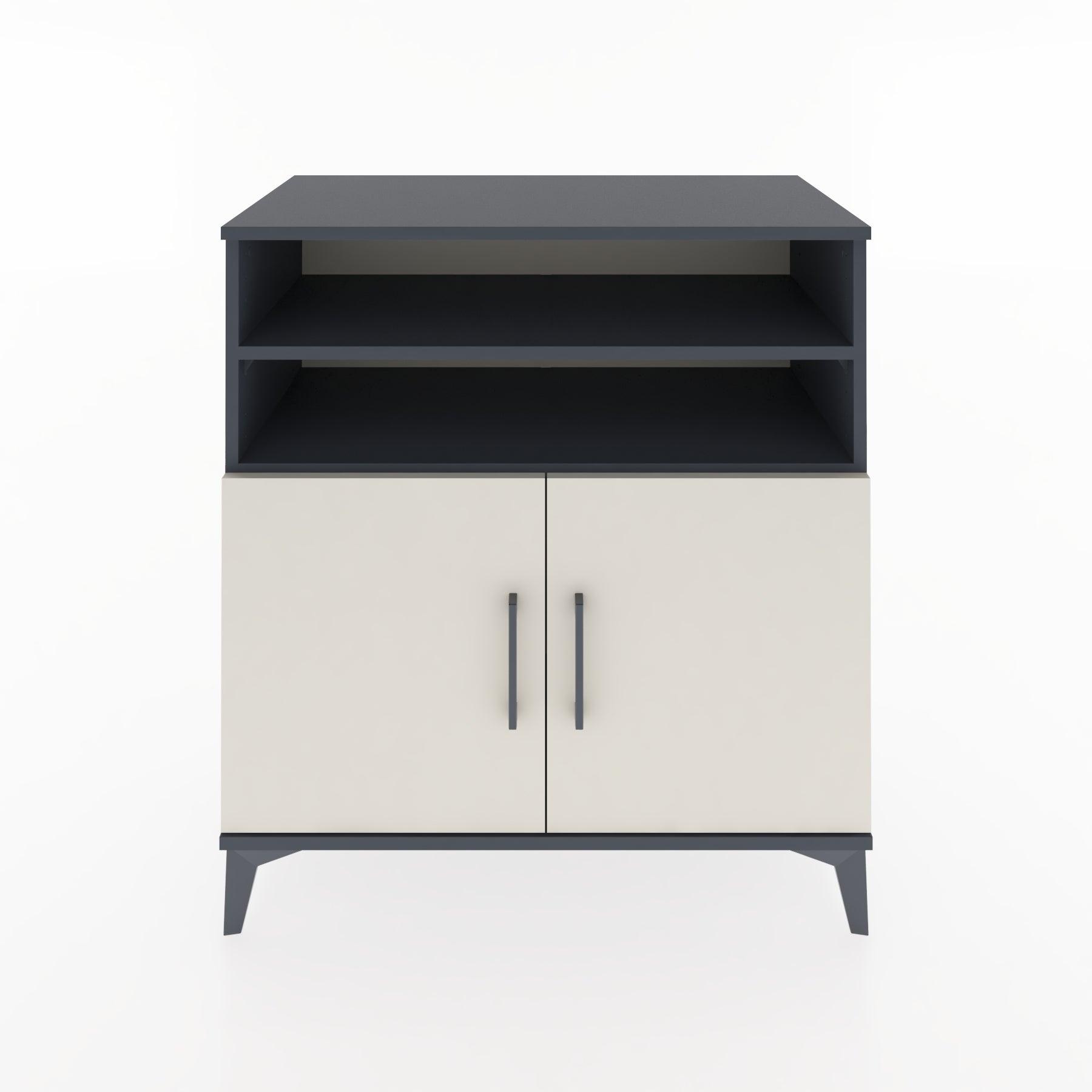 Woodntry Modular Dresser Anthracite 88x44x84 cm with Cover and Shelf KR39-2