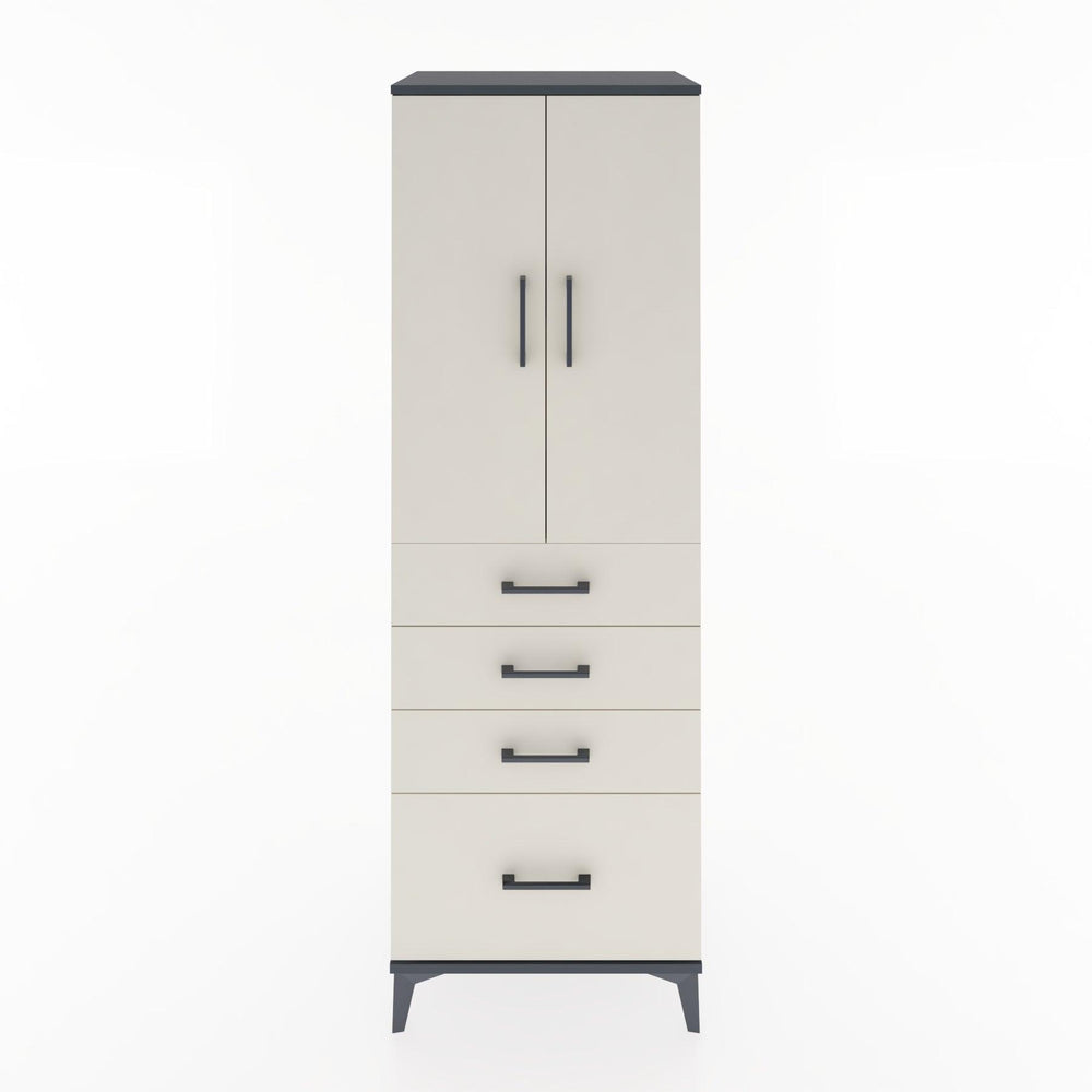 Woodntry Modular Cabinet Anthracite 60x44x170 cm with Doors and Drawers KC13-2