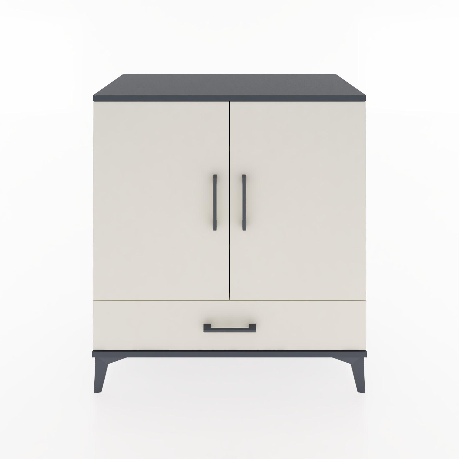 Woodntry Modular Dresser Anthracite 88x44x84 cm with Cover and Drawer KC71-2