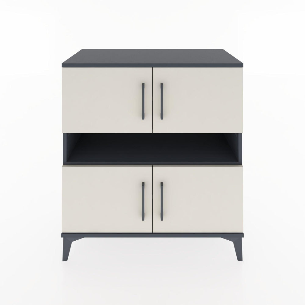 Woodntry Modular Dresser Anthracite 88x44x84 cm with Cover and Drawer KC102-2