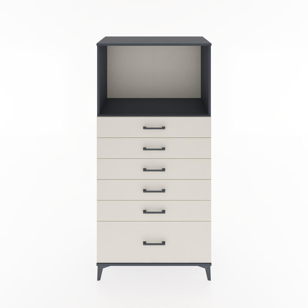 Woodntry Modular Cabinet Anthracite 88x44x170 cm with Drawers and Shelves CR39-2