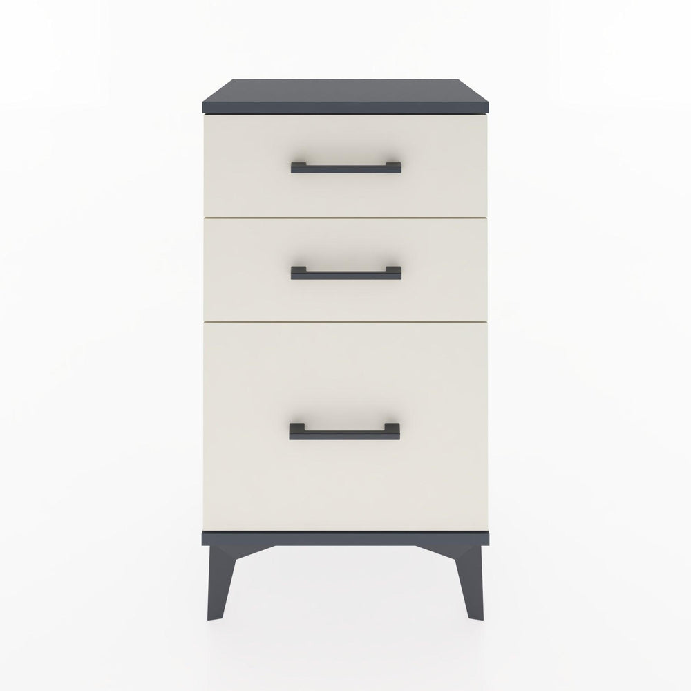 Woodntry Modüler Komodin Üç Çekmeceli V2 44x30x68 cm Antrasit - Woodntry