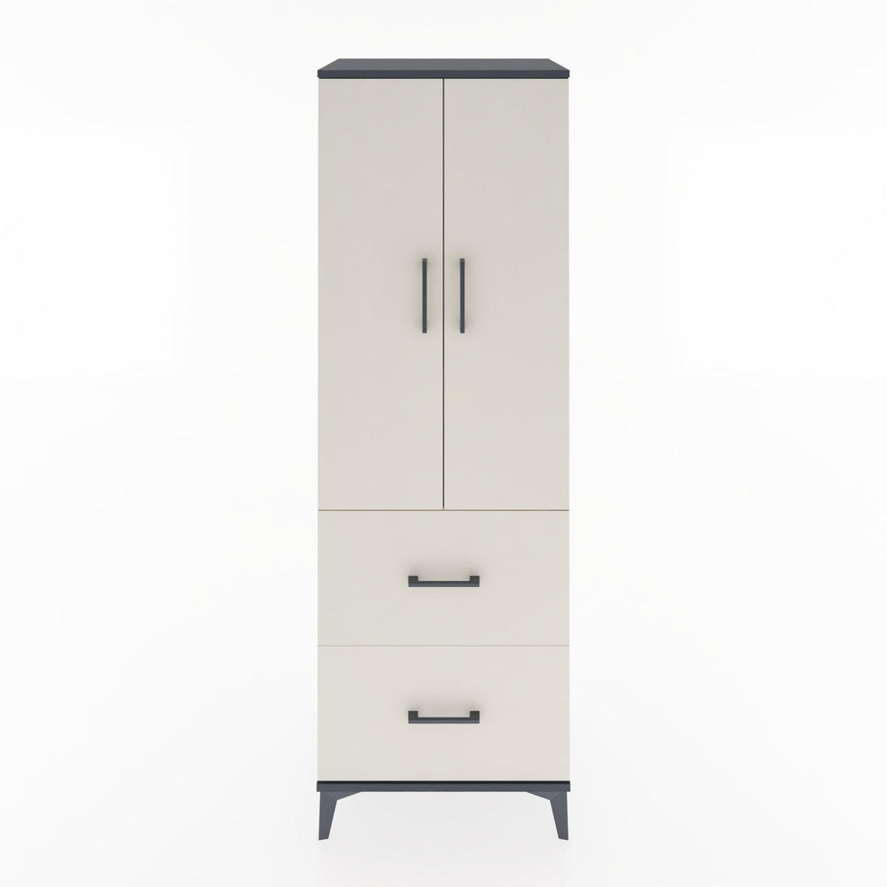 Woodntry Modular Cabinet Anthracite 60x44x170 cm with Doors and Drawers KC21-2