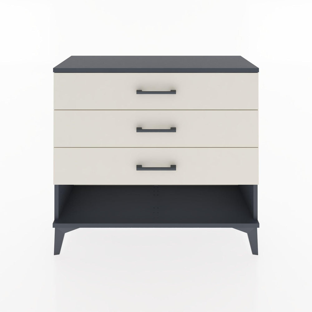 Woodntry Modüler Şifonyer Üç Çekmeceli V1 88x30x68 cm Antrasit - Woodntry