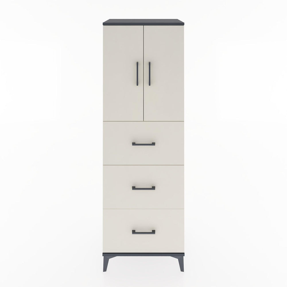 Woodntry Modular Cabinet Anthracite 60x44x170 cm with Doors and Drawers KC24-2