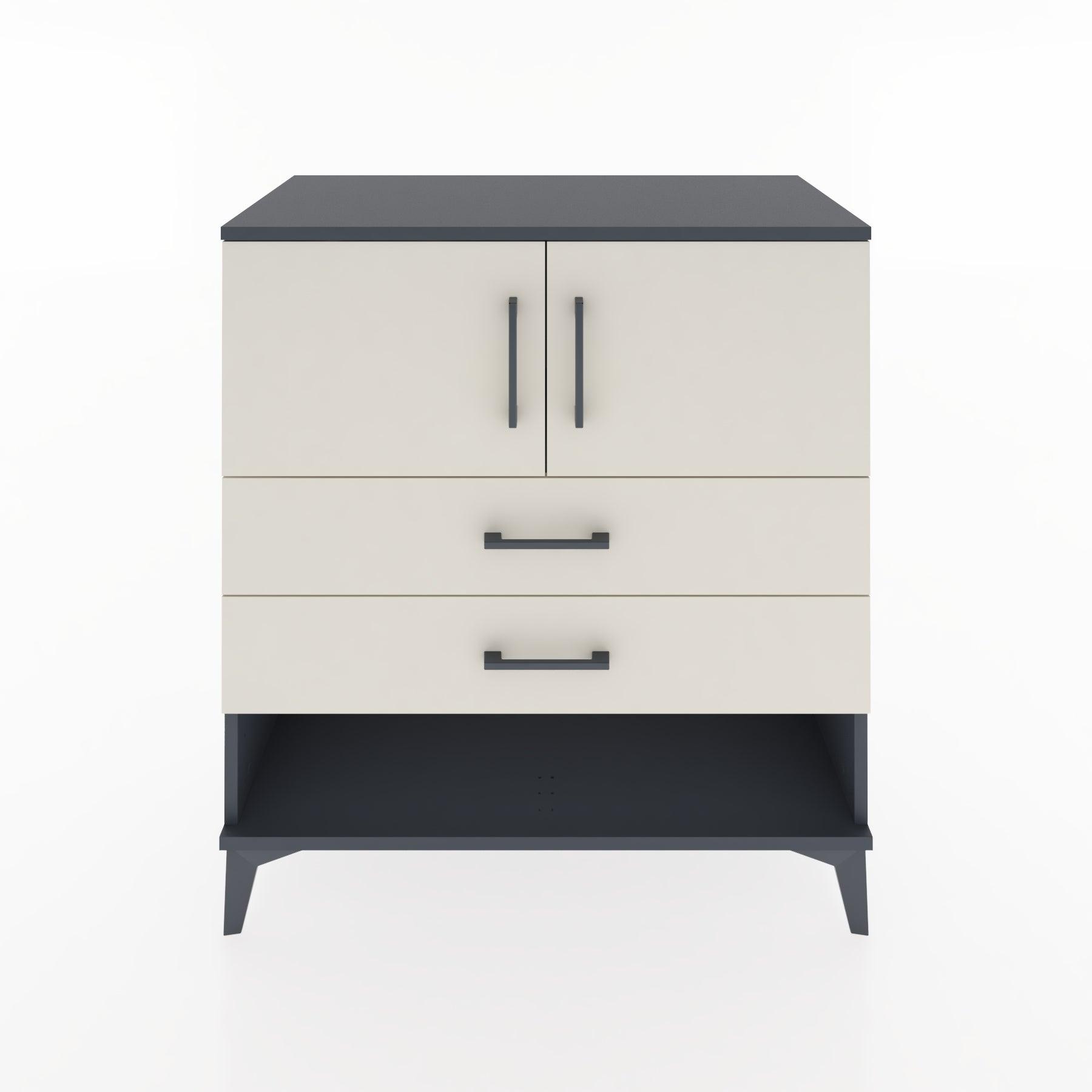 Woodntry Modular Dresser Anthracite 88x44x84 cm Functional F100-2