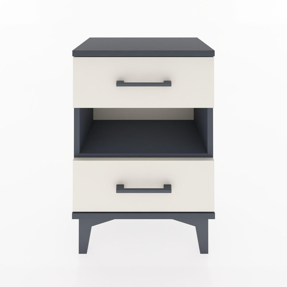 Woodntry Modüler Komodin Çekmece ve Raf 44x30x52 cm Antrasit - Woodntry