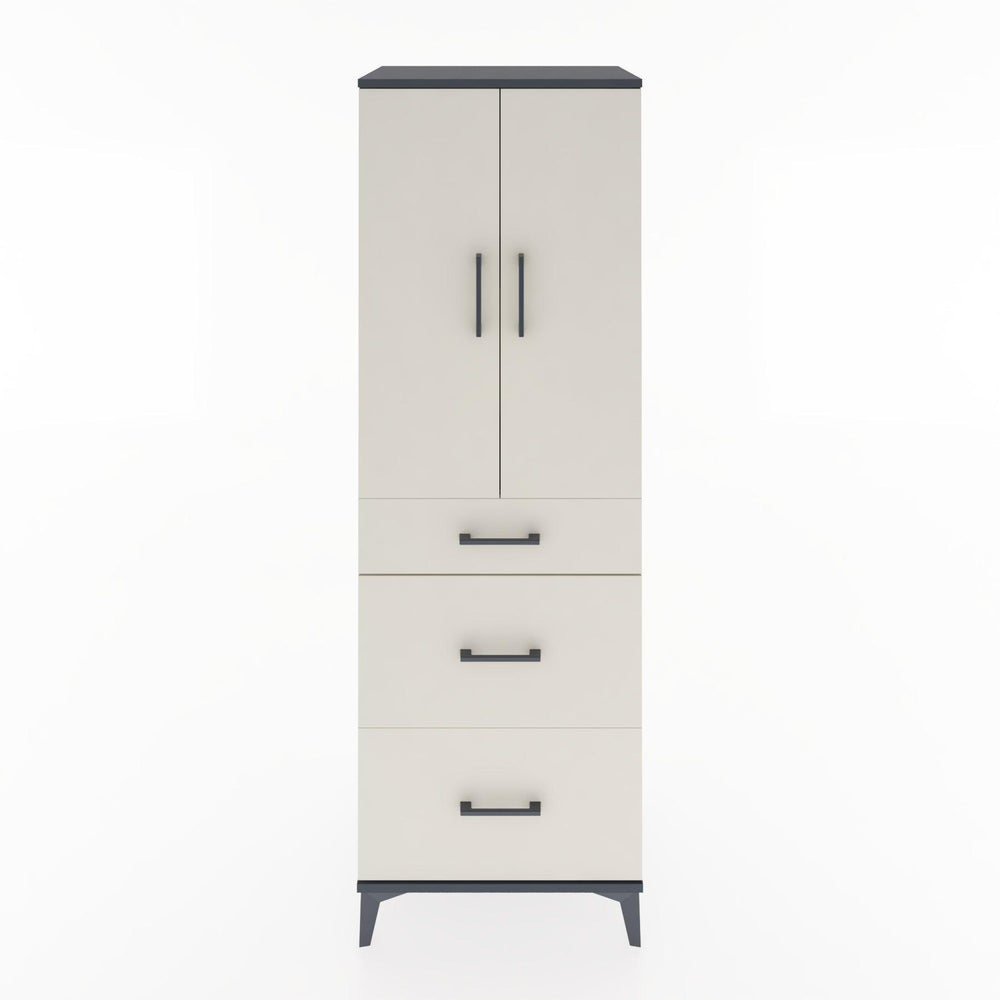 Woodntry Modular Cabinet Anthracite 60x44x170 cm with Doors and Drawers KC20-2