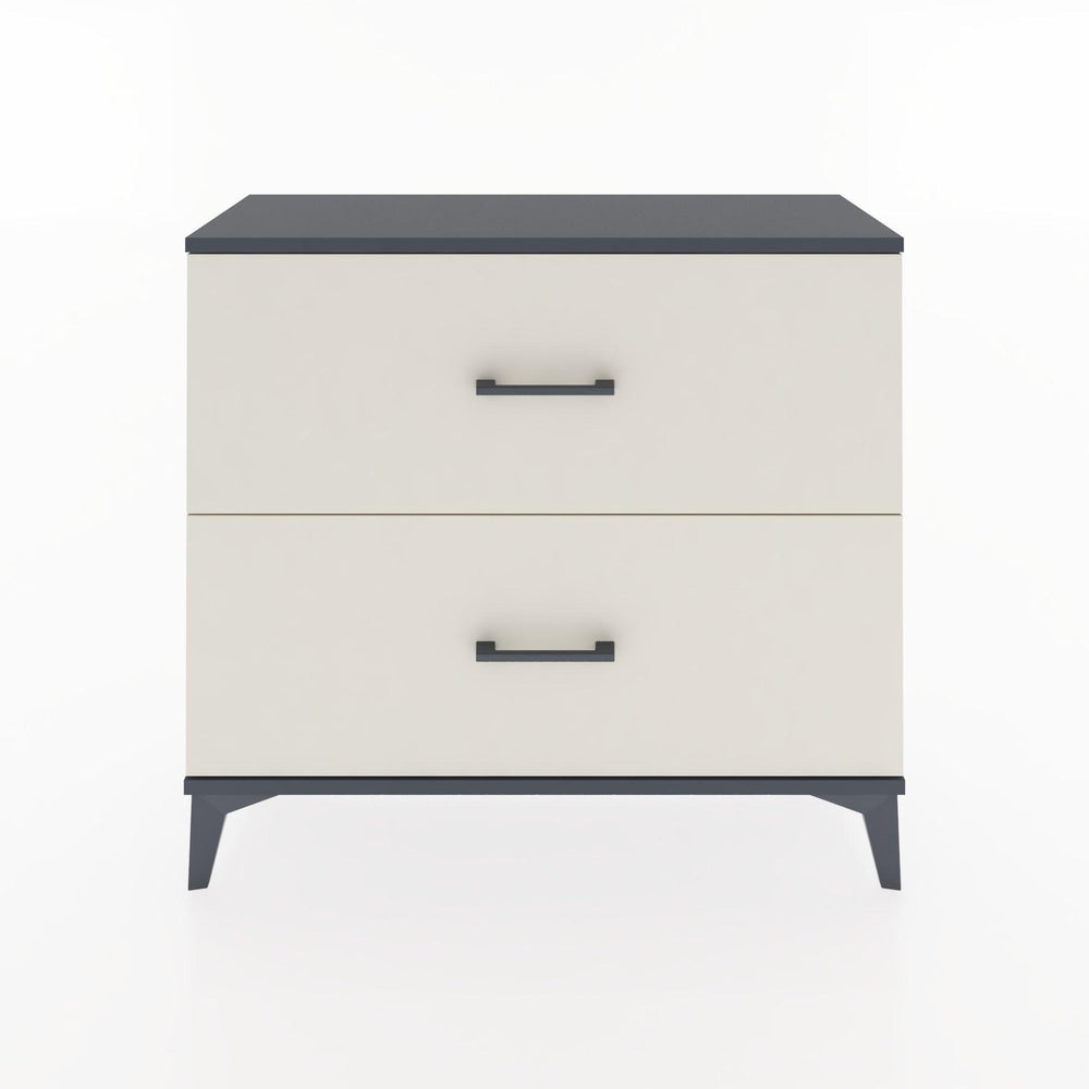 Woodntry Modüler Şifonyer İki Çekmeceli V4 88x30x68 cm Antrasit - Woodntry