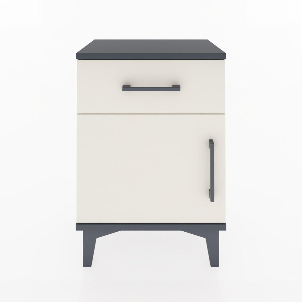 Woodntry Modüler Komodin Çekmece ve Kapaklı 44x30x52 cm Antrasit - Woodntry