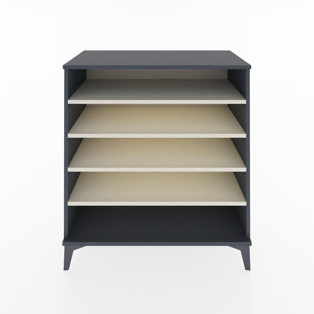 Woodntry Modüler Şifonyer Antrasit 88x44x84 cm Raflı R121-2