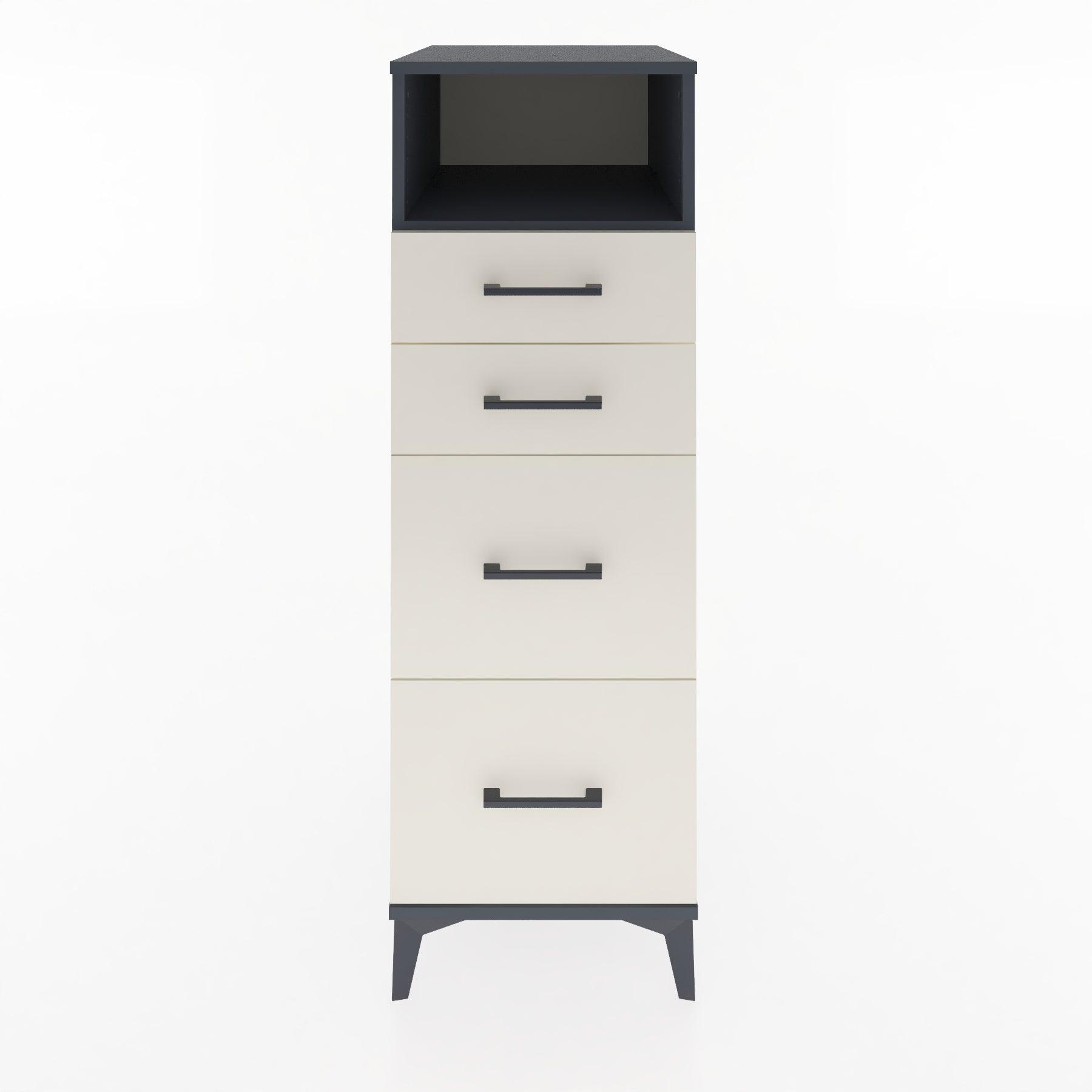 Woodntry Modular Cabinet Anthracite 44x30x122 cm with Drawers and Shelves CR101-2