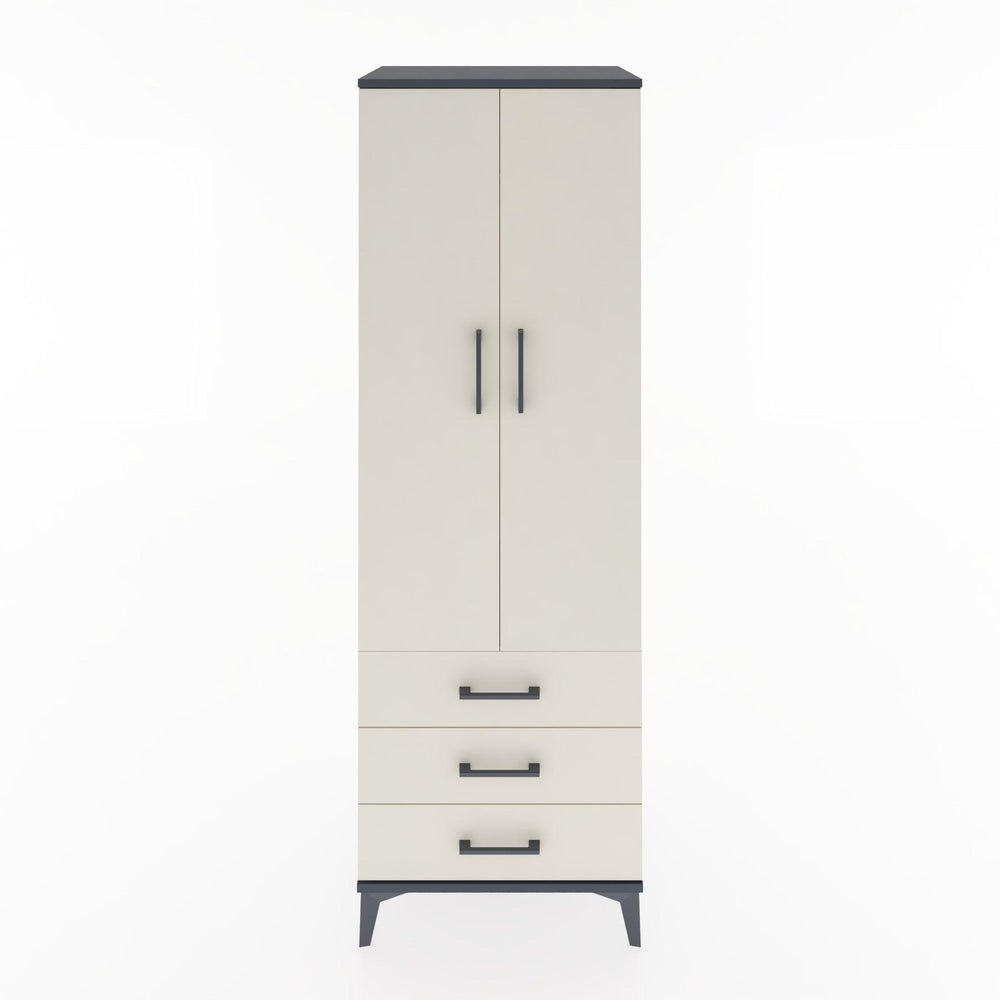 Woodntry Modular Cabinet Anthracite 60x44x170 cm with Doors and Drawers KC28-2