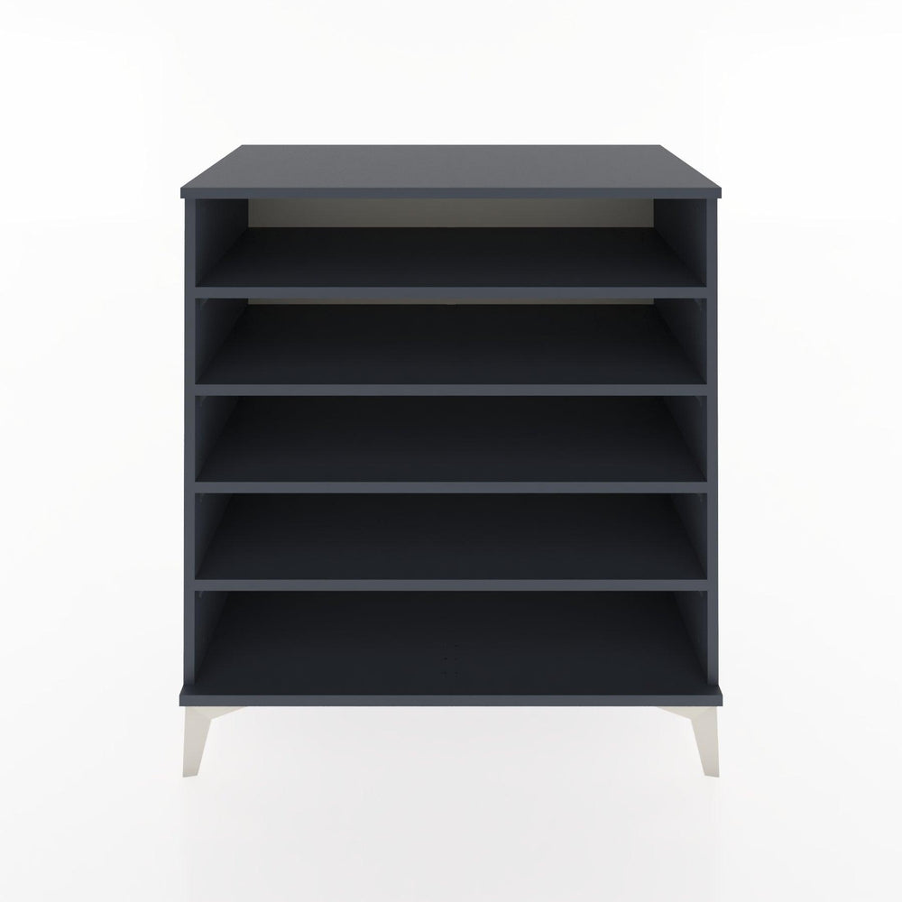 Woodntry Modüler Şifonyer Antrasit 88x44x84 cm Raflı R121-2