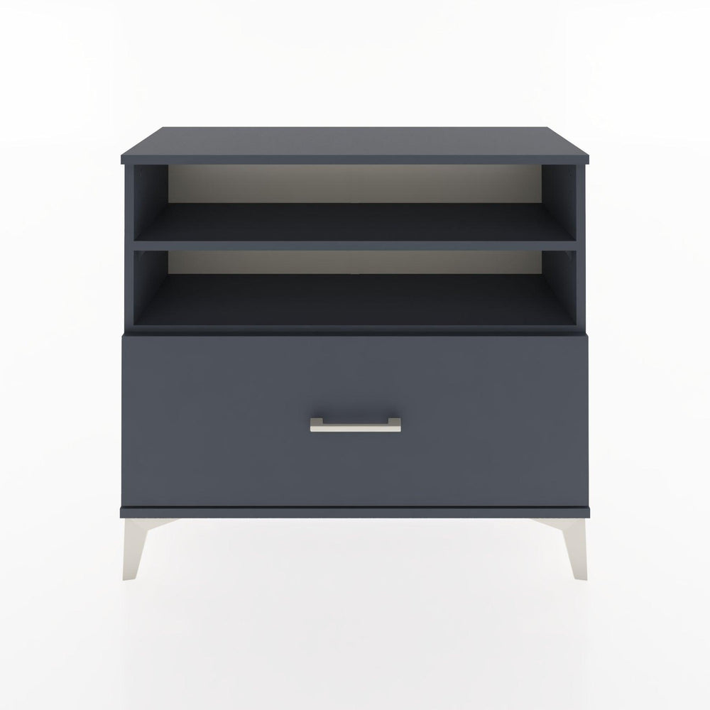 Woodntry Modüler Şifonyer Raf ve Çekmece V1 88x30x68 cm Antrasit - Woodntry