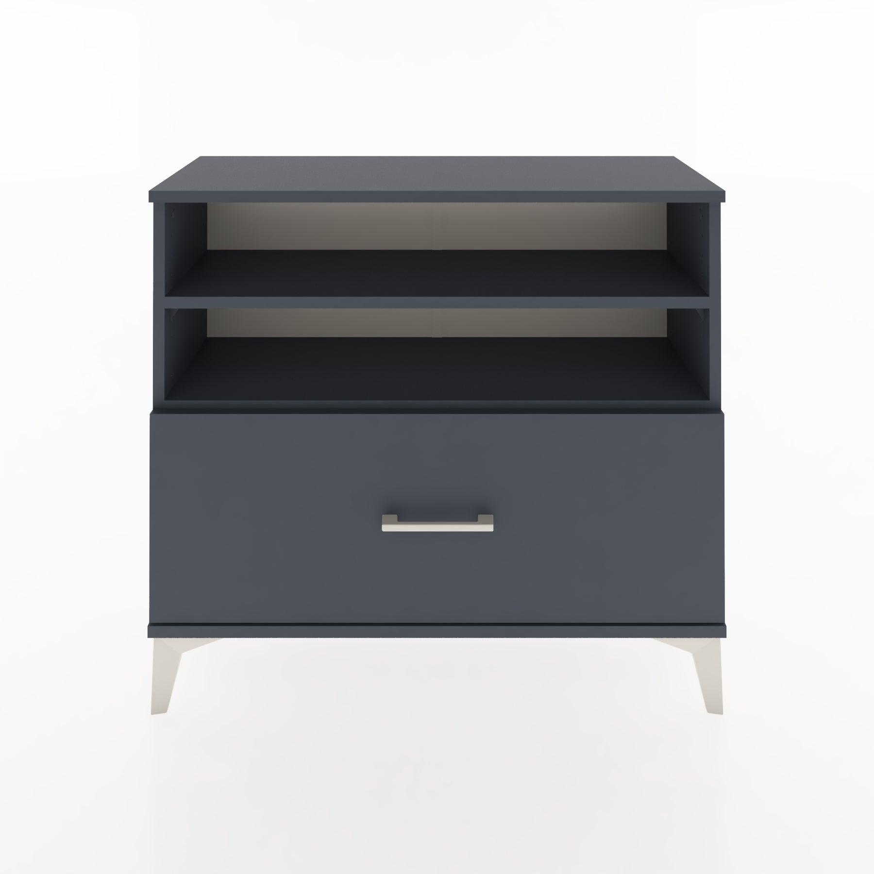 Woodntry Modüler Şifonyer Raf ve Çekmece V1 88x30x68 cm Antrasit - Woodntry