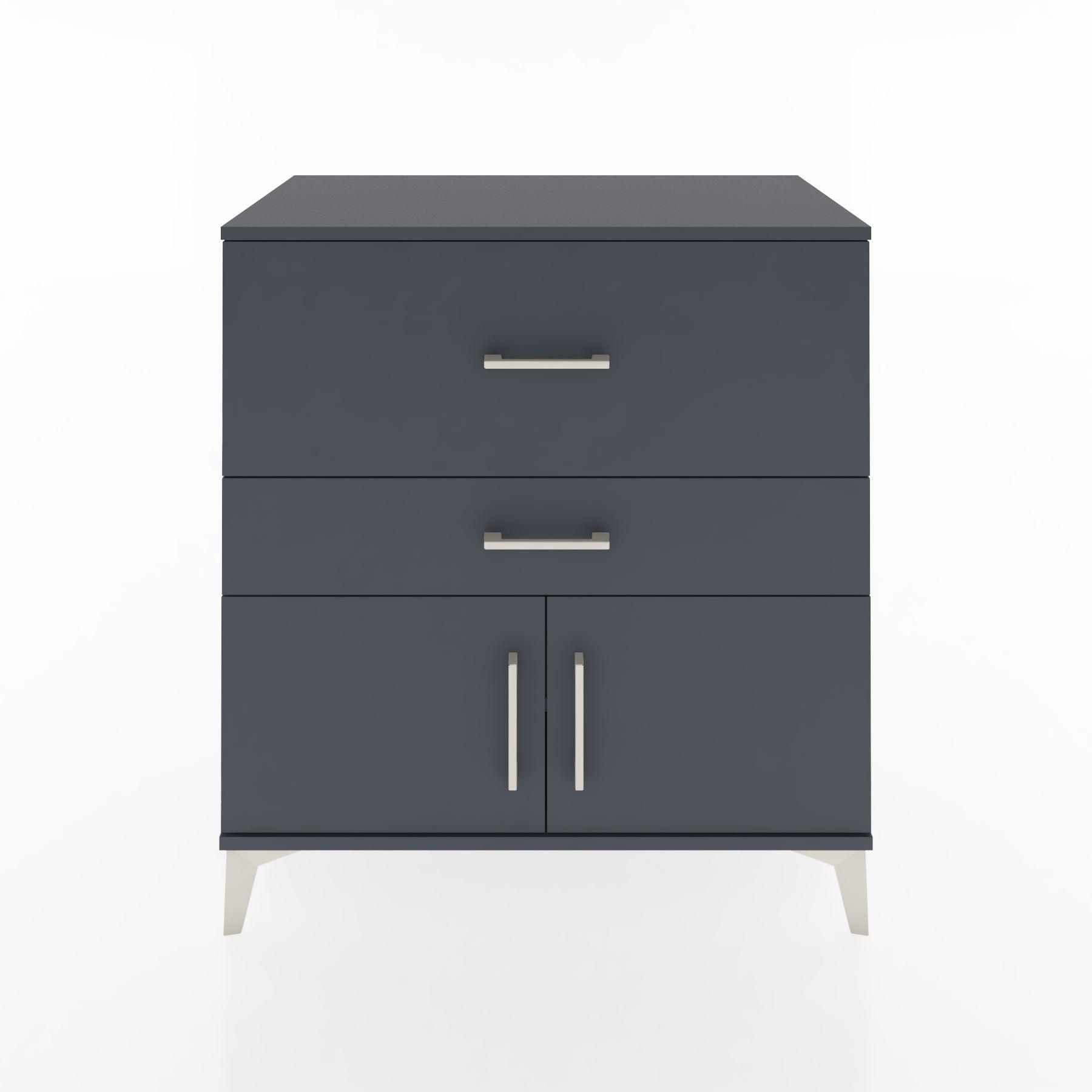 Woodntry Modular Dresser Anthracite 88x44x84 cm with Cover and Drawer KC105-2