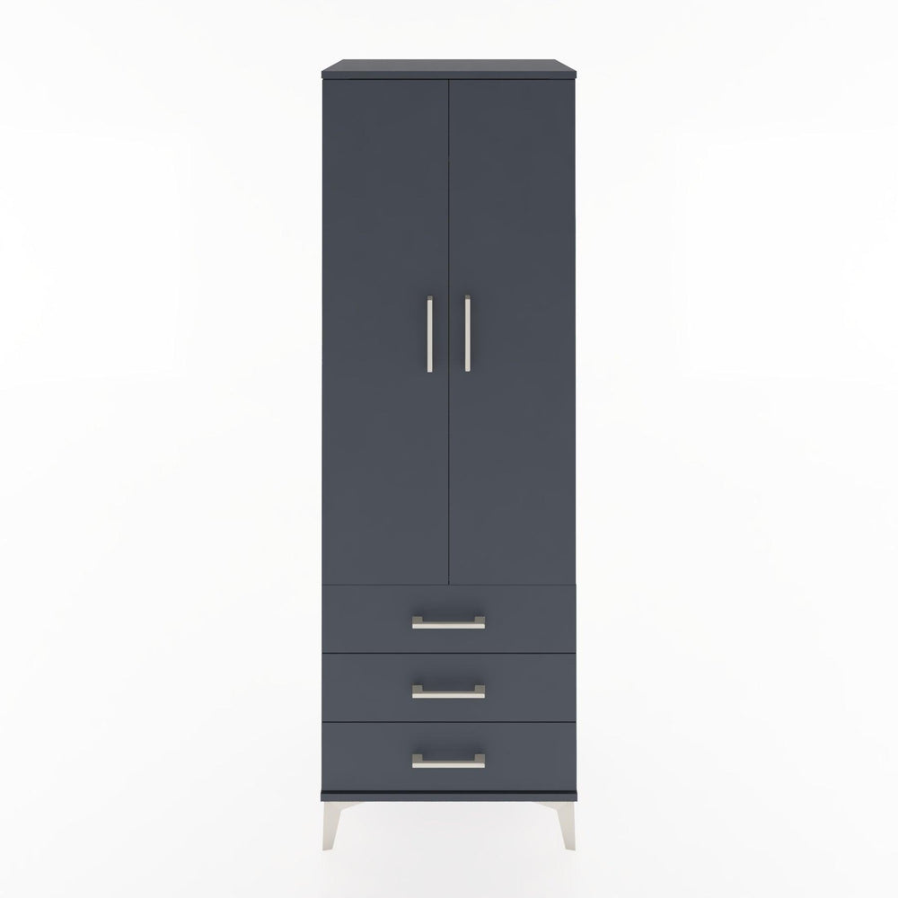 Woodntry Modular Cabinet Anthracite 60x44x170 cm with Doors and Drawers KC28-2