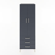 Woodntry Modular Cabinet Anthracite 60x44x170 cm with Doors and Drawers KC28-2
