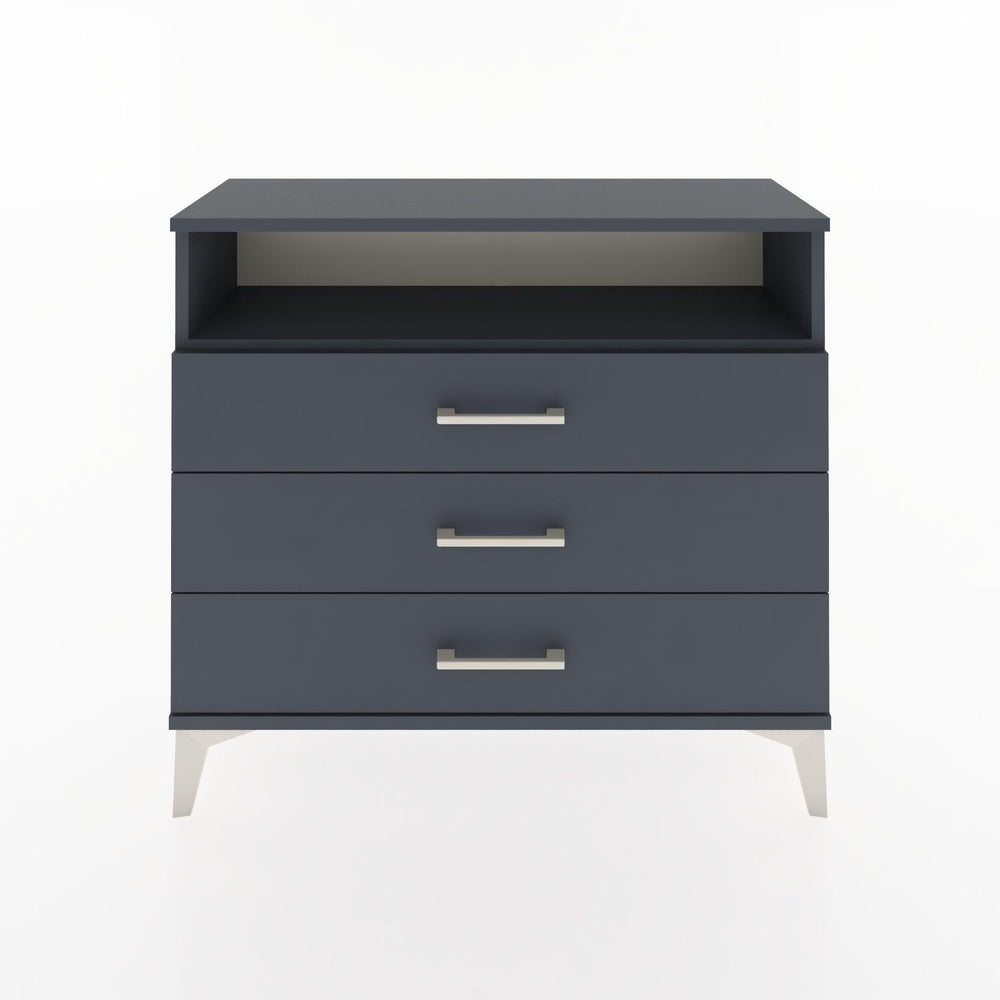 Woodntry Modüler Şifonyer Üç Çekmeceli V2 88x30x68 cm Antrasit - Woodntry