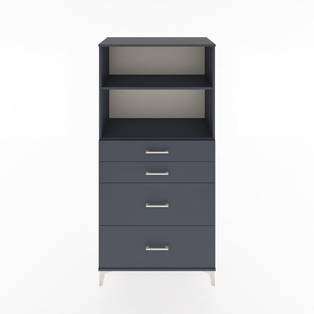 Woodntry Modular Cabinet Anthracite 88x44x170 cm with Drawers and Shelves CR47-2