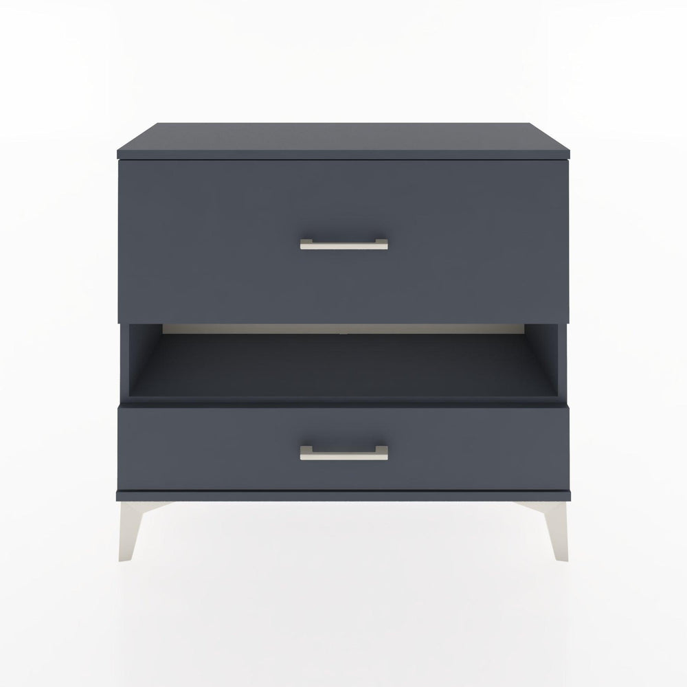 Woodntry Modüler Şifonyer İki Çekmeceli V10 88x30x68 cm Antrasit - Woodntry