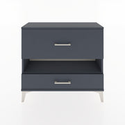 Woodntry Modüler Şifonyer İki Çekmeceli V10 88x30x68 cm Antrasit - Woodntry