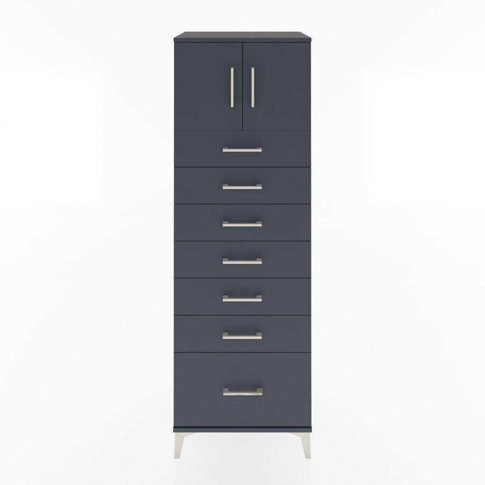 Woodntry Modular Cabinet Anthracite 60x44x170 cm with Doors and Drawers KC10-2
