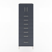 Woodntry Modular Cabinet Anthracite 60x44x170 cm with Doors and Drawers KC10-2