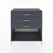 Woodntry Modüler Şifonyer Antrasit 88x44x84 cm Çekmeceli ve Raflı CR11-2
