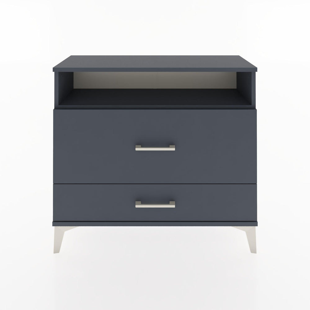 Woodntry Modüler Şifonyer İki Çekmeceli V7 88x30x68 cm Antrasit - Woodntry