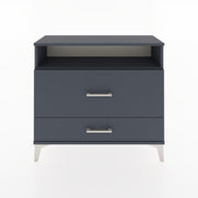 Woodntry Modüler Şifonyer İki Çekmeceli V7 88x30x68 cm Antrasit - Woodntry