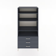 Woodntry Modular Cabinet Anthracite 88x44x170 cm with Drawers and Shelves CR37-2
