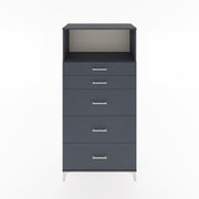 Woodntry Modular Cabinet Anthracite 88x44x170 cm with Drawers and Shelves CR50-2