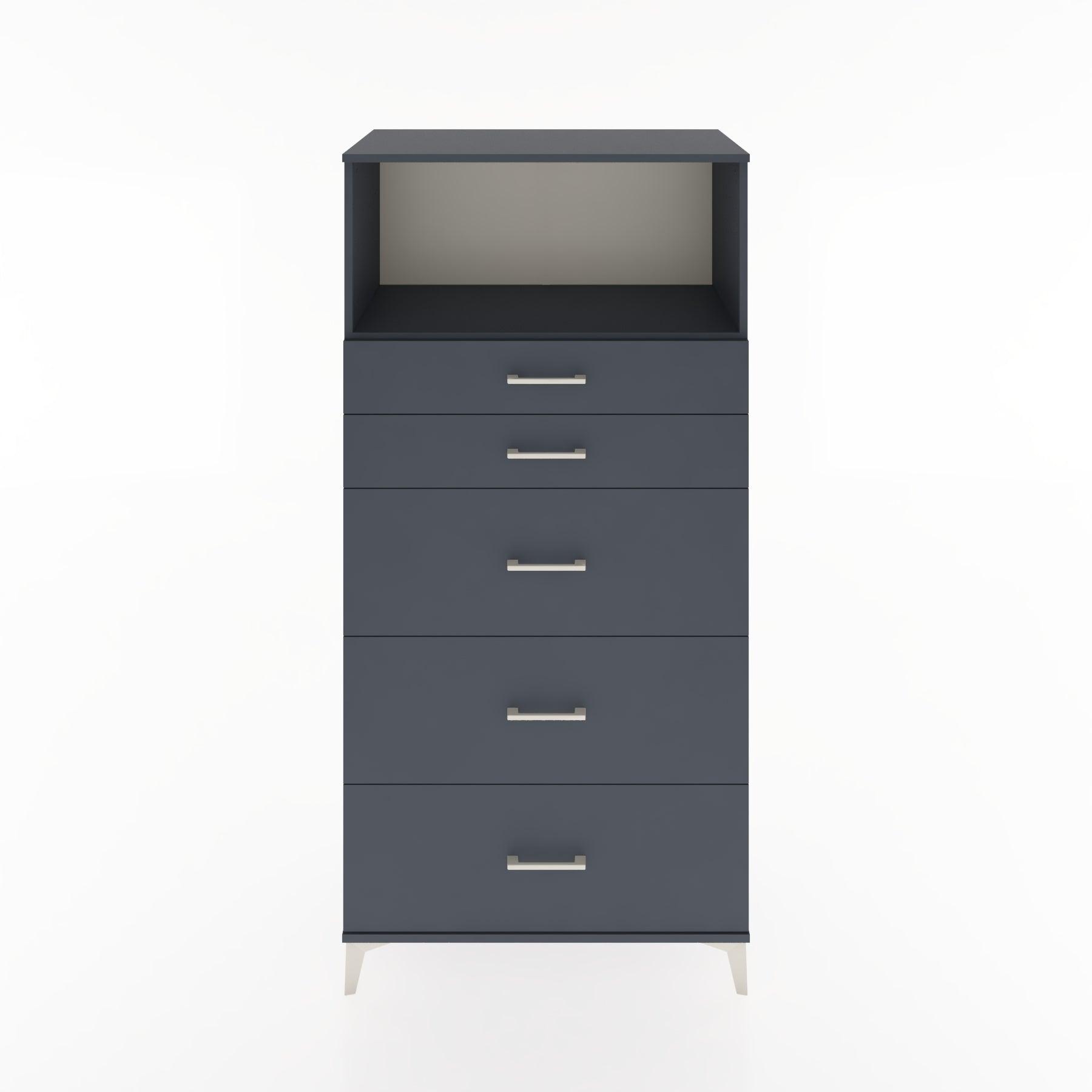 Woodntry Modular Cabinet Anthracite 88x44x170 cm with Drawers and Shelves CR50-2