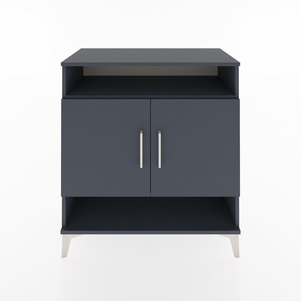 Woodntry Modüler Şifonyer Antrasit 88x44x84 cm Kapaklı ve Raflı KR69-2