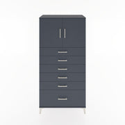 Woodntry Modular Cabinet Anthracite 88x44x170 cm with Doors and Drawers KC11-2