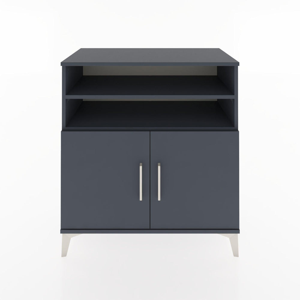 Woodntry Modüler Şifonyer Antrasit 88x44x84 cm Kapaklı ve Raflı KR39-2