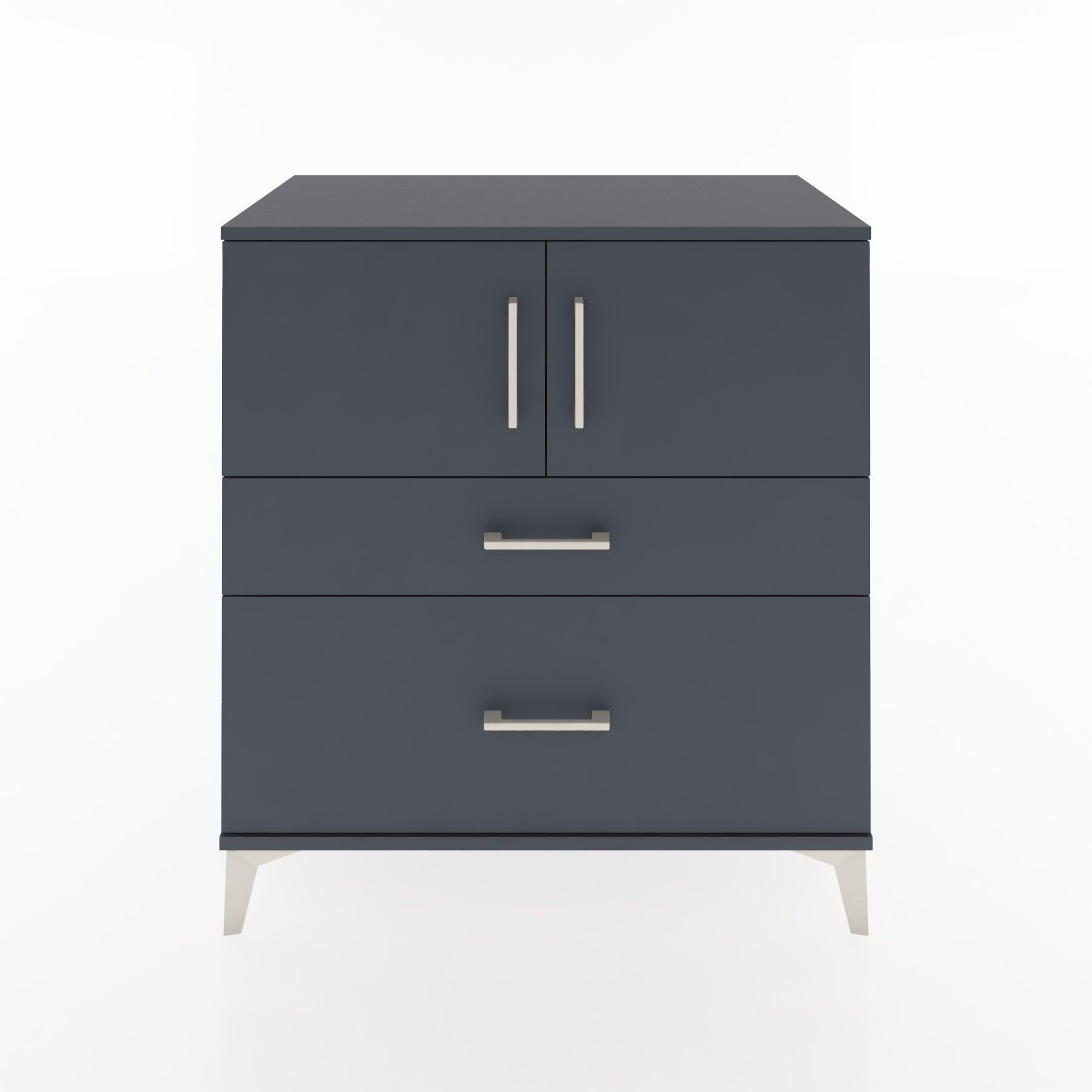 Woodntry Modular Dresser Anthracite 88x44x84 cm with Cover and Drawer KC110-2