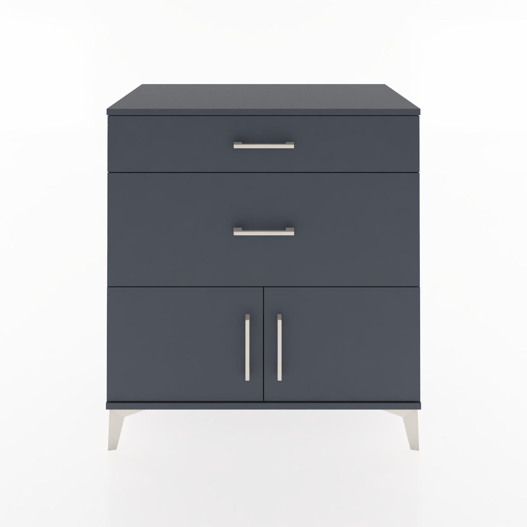 Woodntry Modular Dresser Anthracite 88x44x84 cm with Cover and Drawer KC116-2